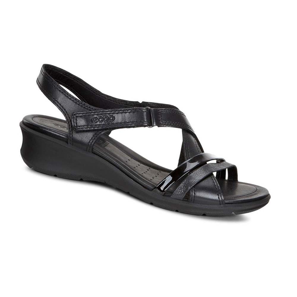 Women\'s Ecco Felicia Sandals Black | SG 173CTV